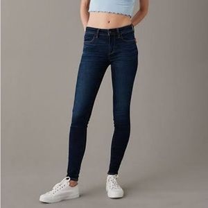 🆕 Mossimo Mid Rise Fit 3 Stretch Skinny Jeans Jeggings Dark Wash, Size 6